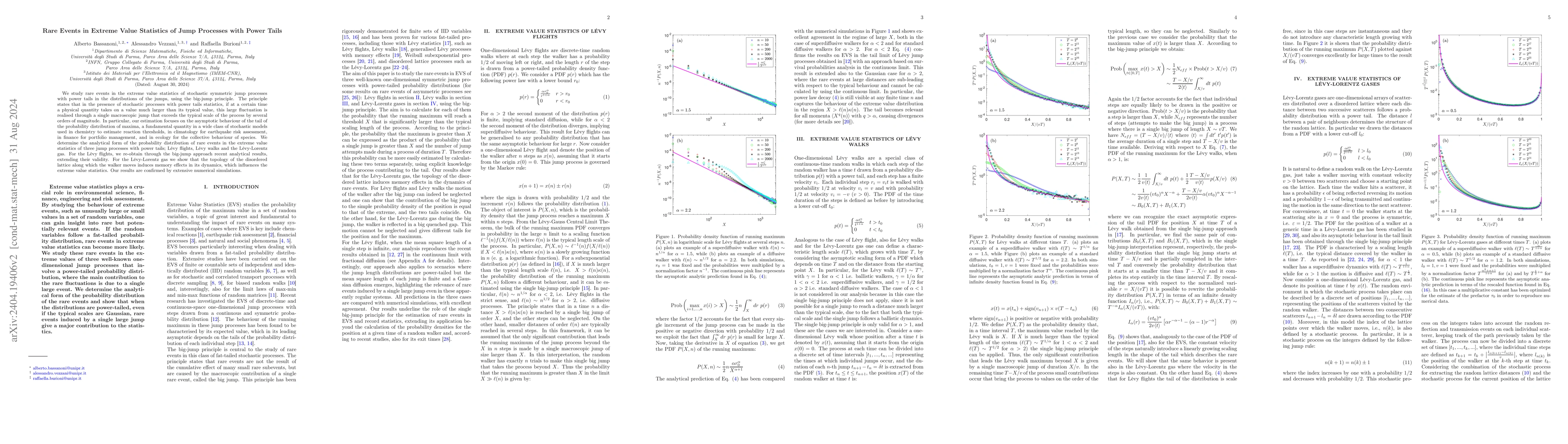 Thumbnail for Rare Events in Extreme Value Statistics of L\'evy Processes