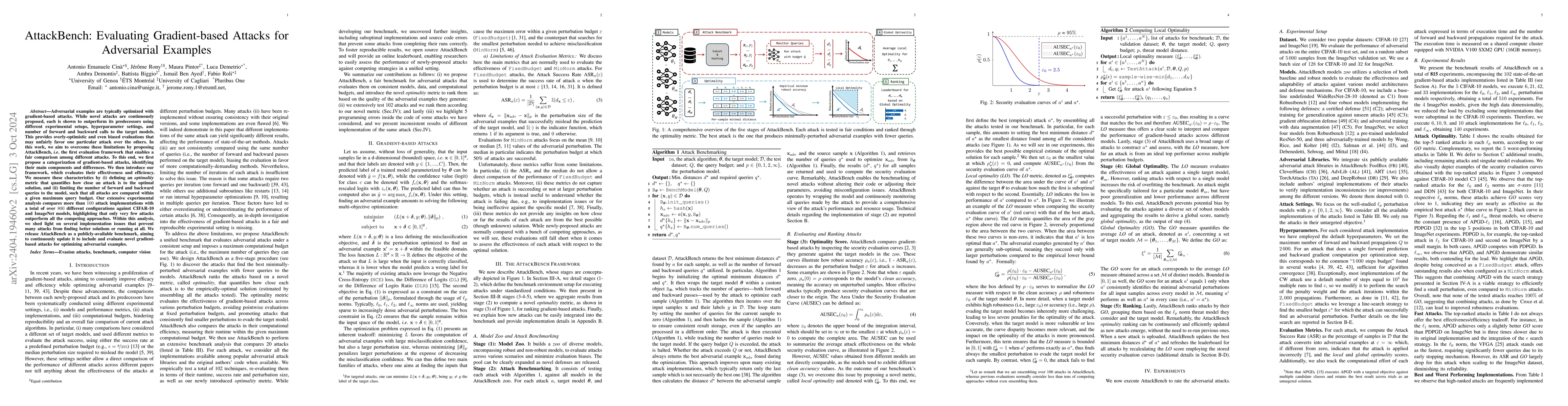 Thumbnail for AttackBench: Evaluating Gradient-based Attacks for Adversarial Examples