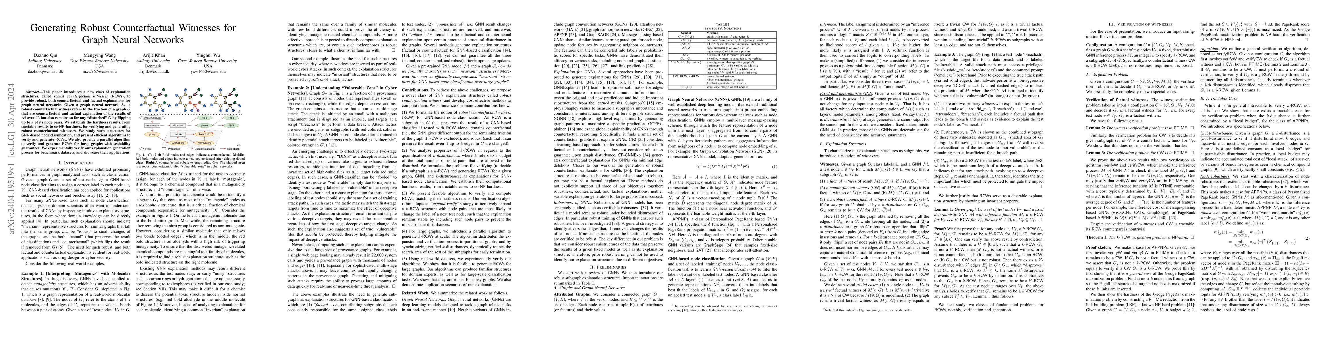 Thumbnail for Generating Robust Counterfactual Witnesses for Graph Neural Networks