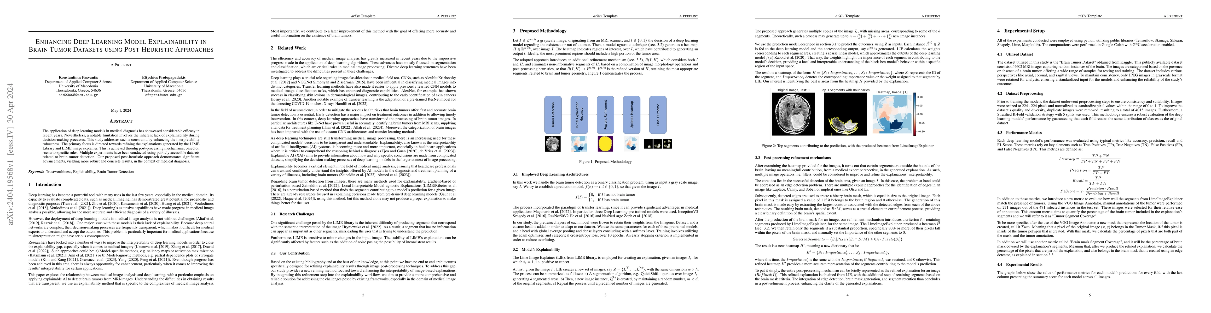 Thumbnail for Enhancing Deep Learning Model Explainability in Brain Tumor Datasets
  using Post-Heuristic Approaches
