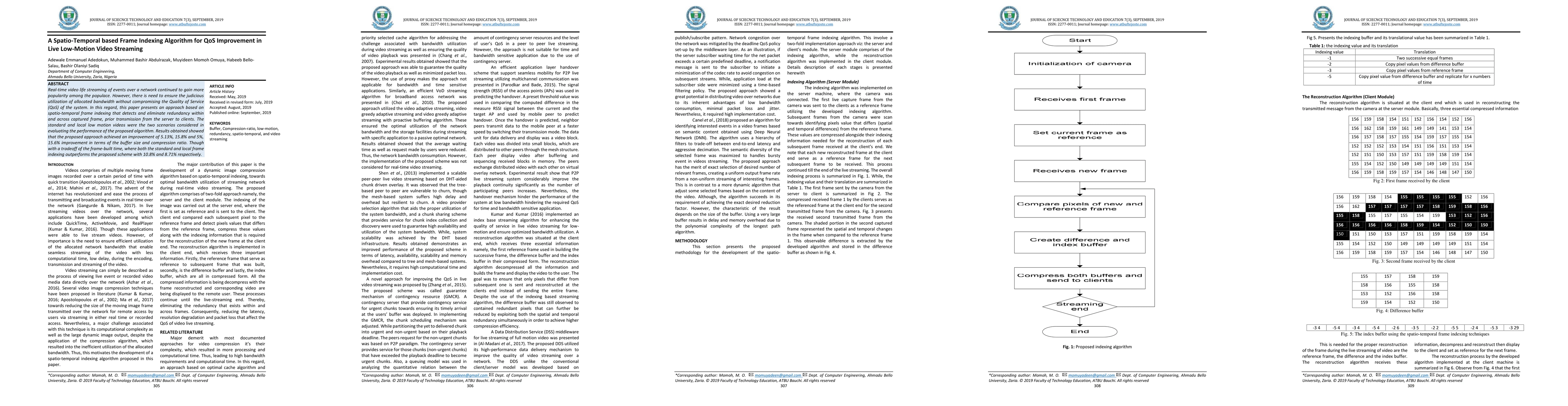 Thumbnail for A Spatio-Temporal based Frame Indexing Algorithm for QoS Improvement in
  Live Low-Motion Video Streaming