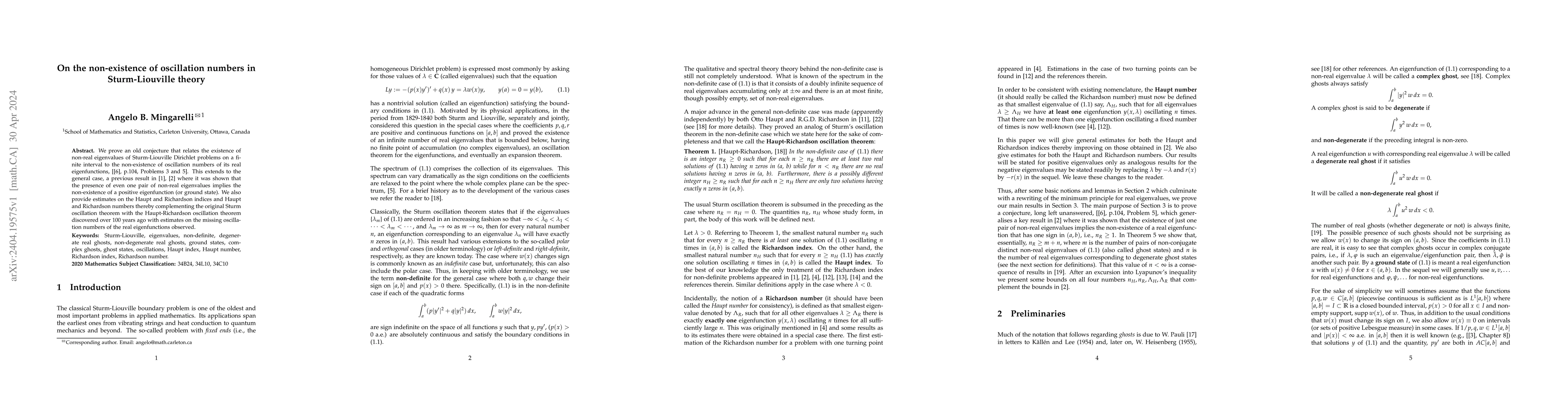 Thumbnail for On the non-existence of oscillation numbers in Sturm-Liouville theory