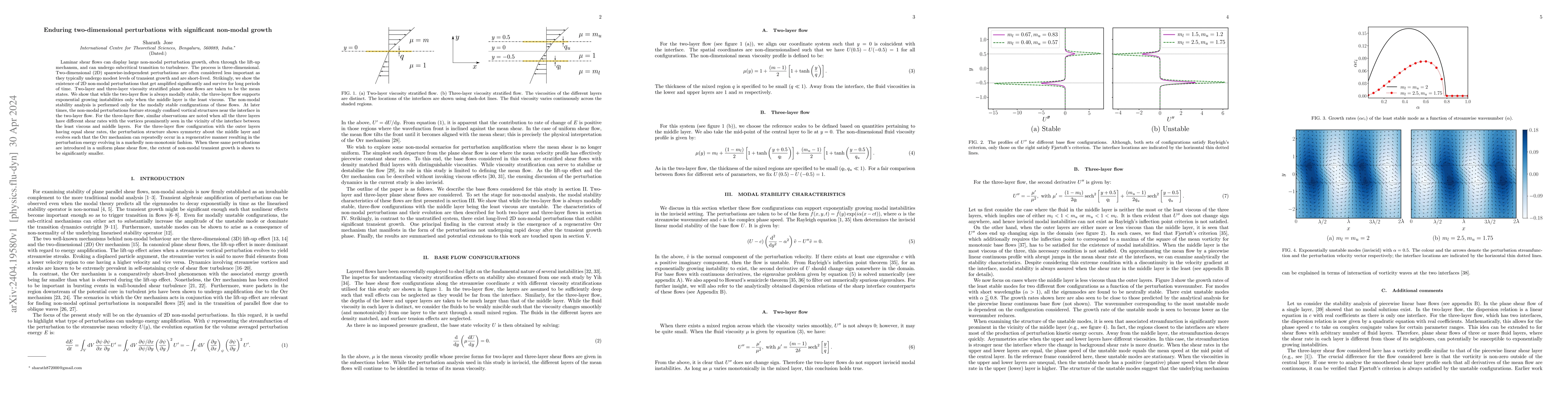 Thumbnail for Enduring two-dimensional perturbations with significant non-modal growth