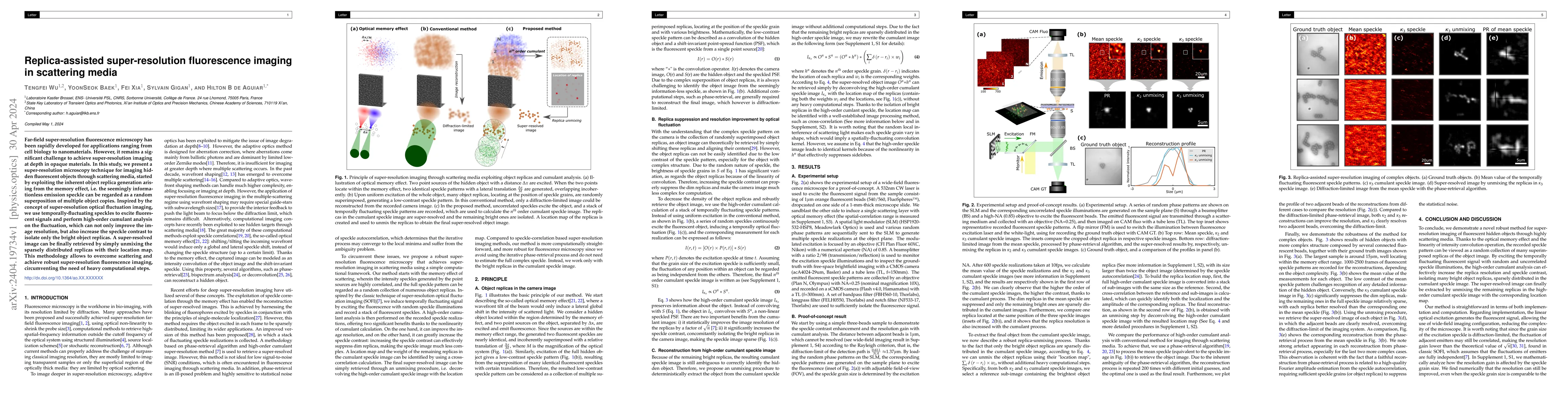 Thumbnail for Replica-assisted super-resolution fluorescence imaging in scattering
  media