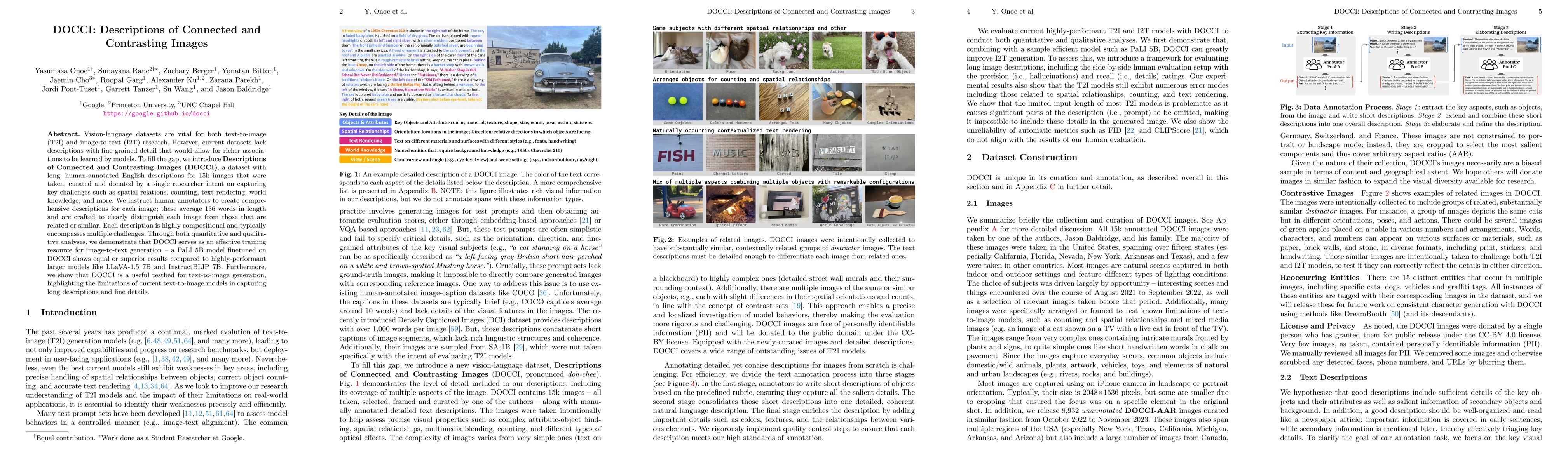 Thumbnail for DOCCI: Descriptions of Connected and Contrasting Images