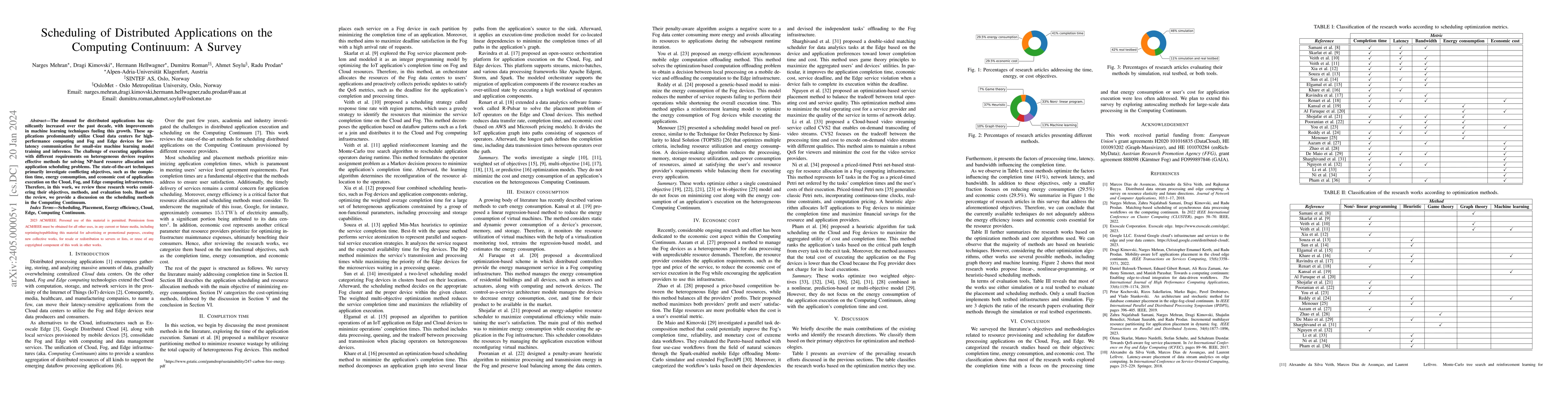 Thumbnail for Scheduling of Distributed Applications on the Computing Continuum: A
  Survey