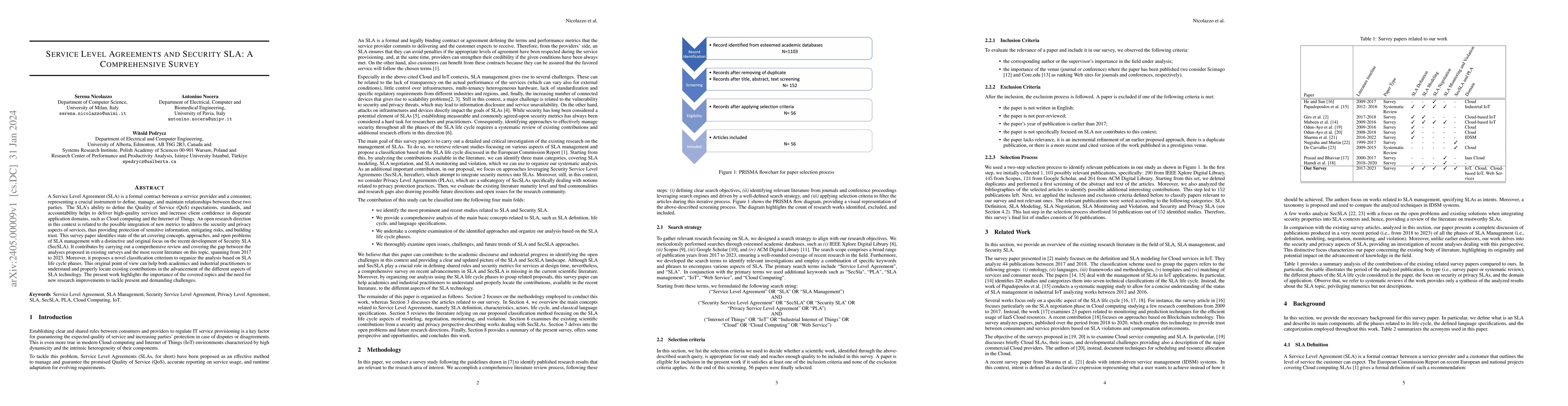 Thumbnail for Service Level Agreements and Security SLA: A Comprehensive Survey