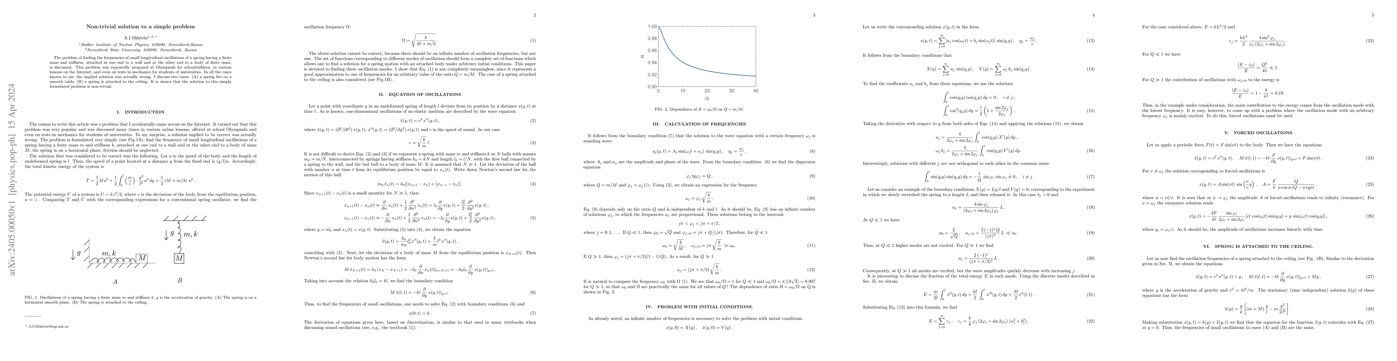 Thumbnail for Non-trivial solution to a simple problem