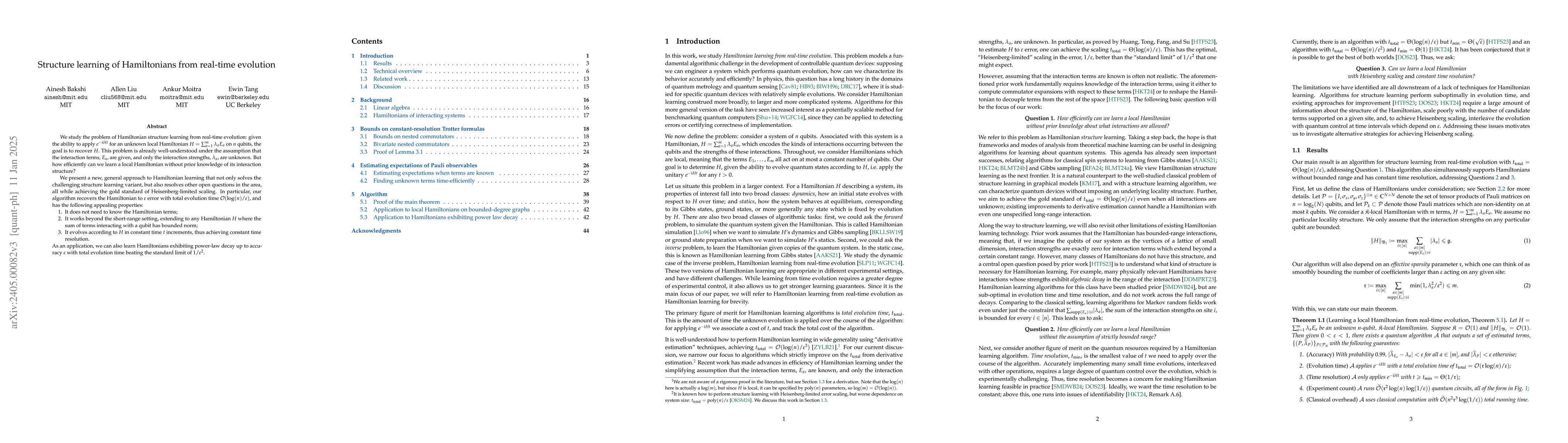 Thumbnail for Structure learning of Hamiltonians from real-time evolution