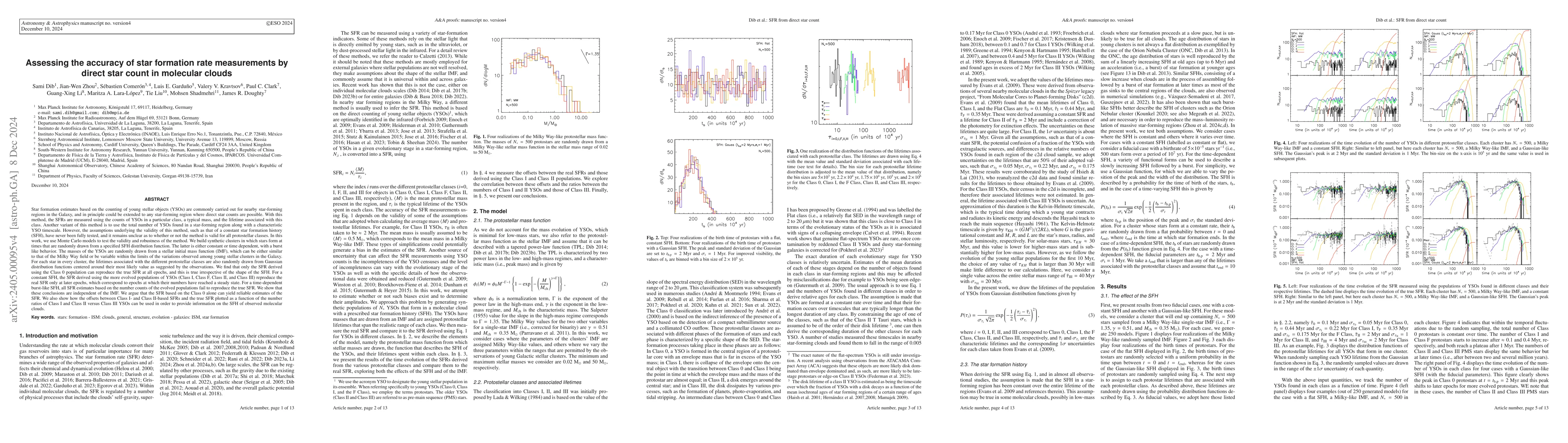 Thumbnail for Assessing the accuracy of the star formation rate measurements by direct
  star count in molecular clouds