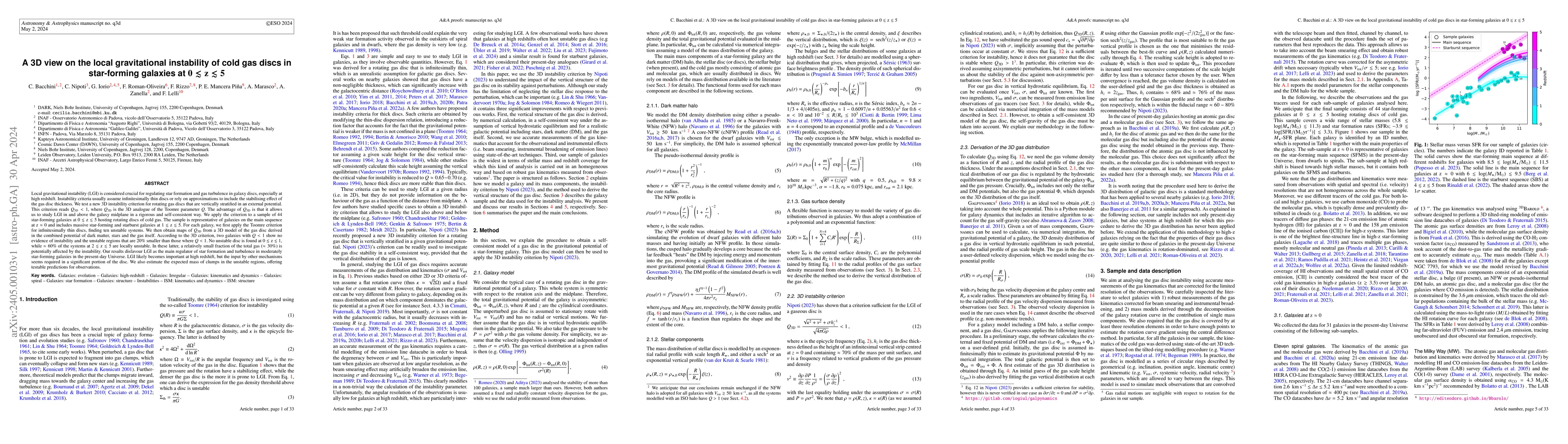 Thumbnail for A 3D view on the local gravitational instability of cold gas discs in
  star-forming galaxies at $0 \lesssim \mathrm{z} \lesssim 5$