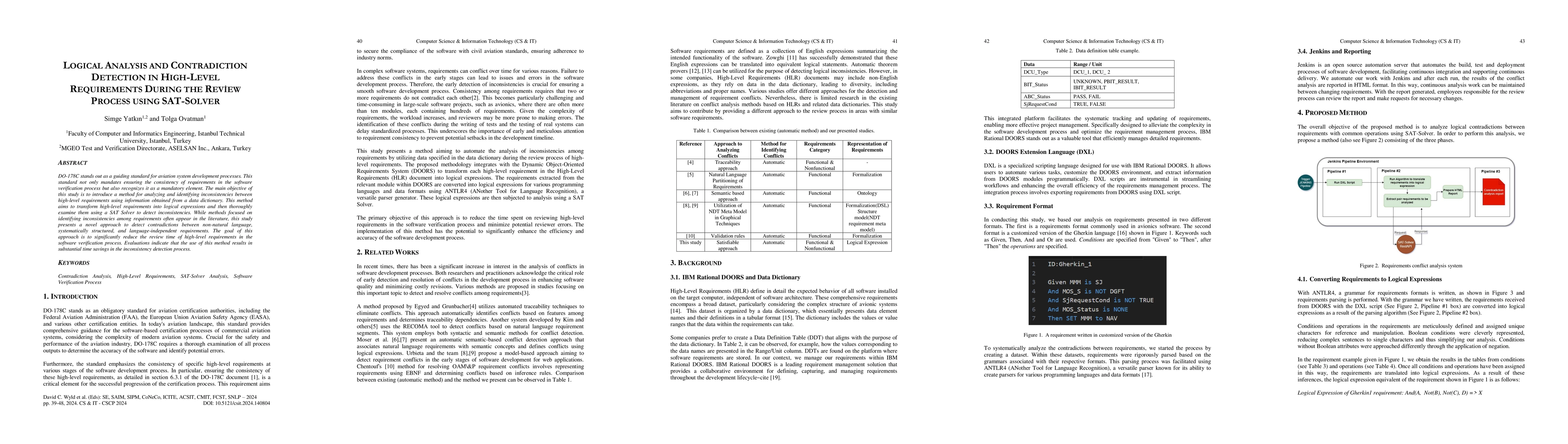 Thumbnail for Logical analysis and contradiction detection in high-level requirements
  during the review process using sat-solver