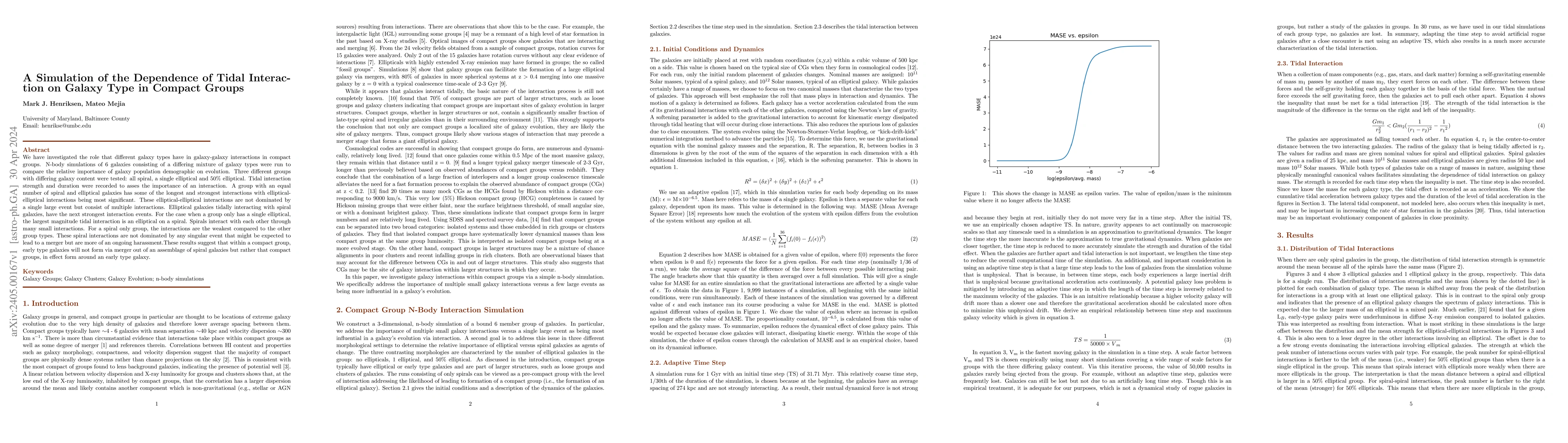 Thumbnail for A Simulation of the Dependence of Tidal Interaction on Galaxy Type in
  Compact Groups