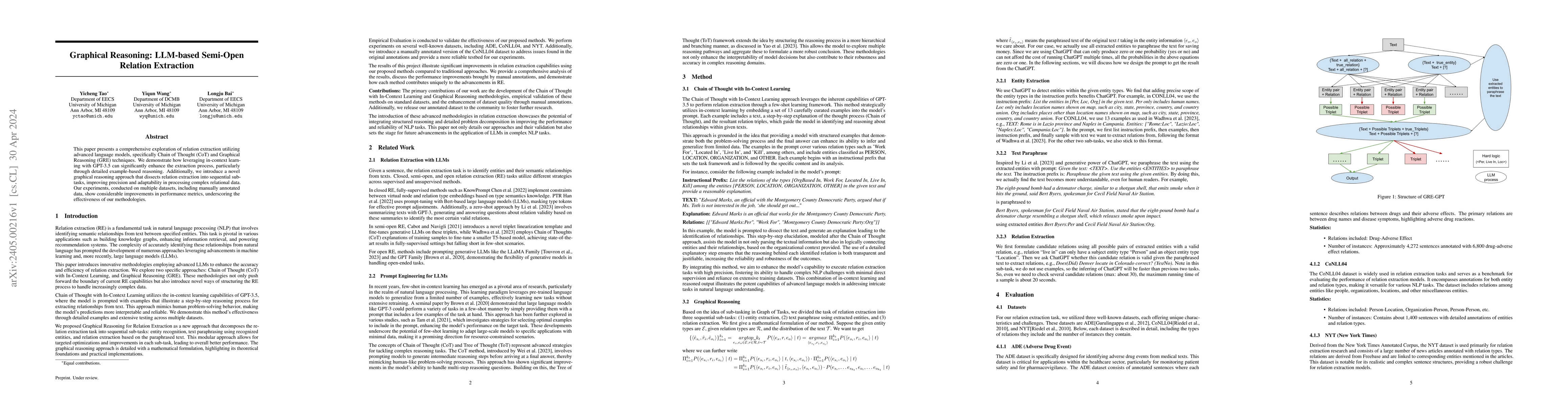 Thumbnail for Graphical Reasoning: LLM-based Semi-Open Relation Extraction