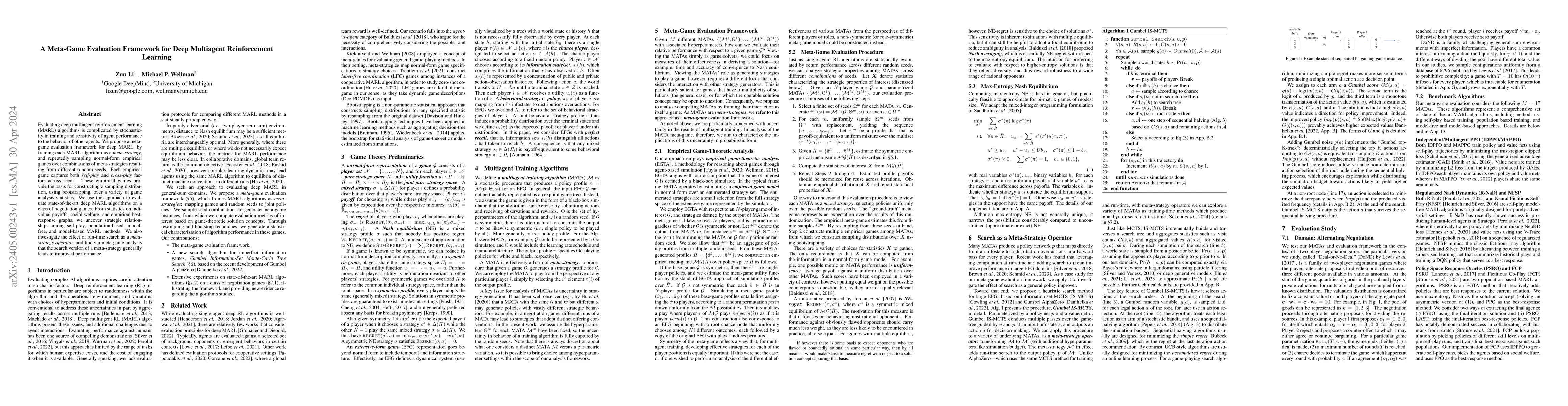 Thumbnail for A Meta-Game Evaluation Framework for Deep Multiagent Reinforcement
  Learning