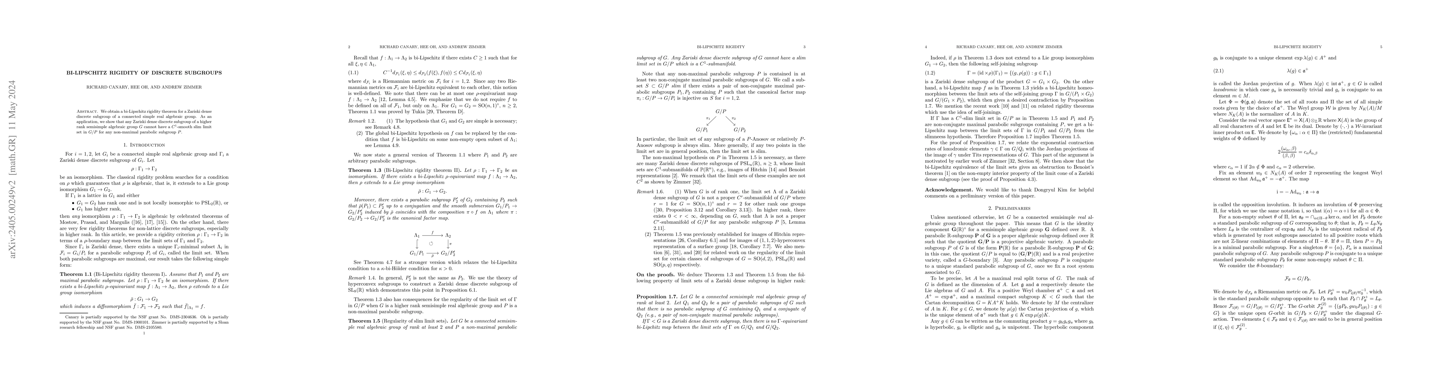 Thumbnail for Bi-Lipschitz rigidity of discrete subgroups