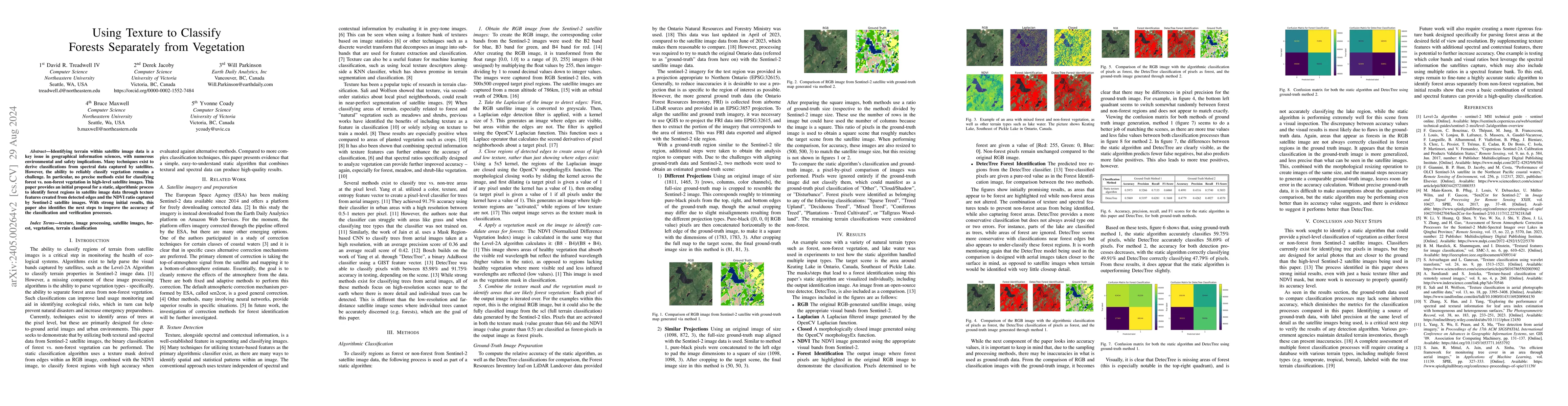 Thumbnail for Using Texture to Classify Forests Separately from Vegetation