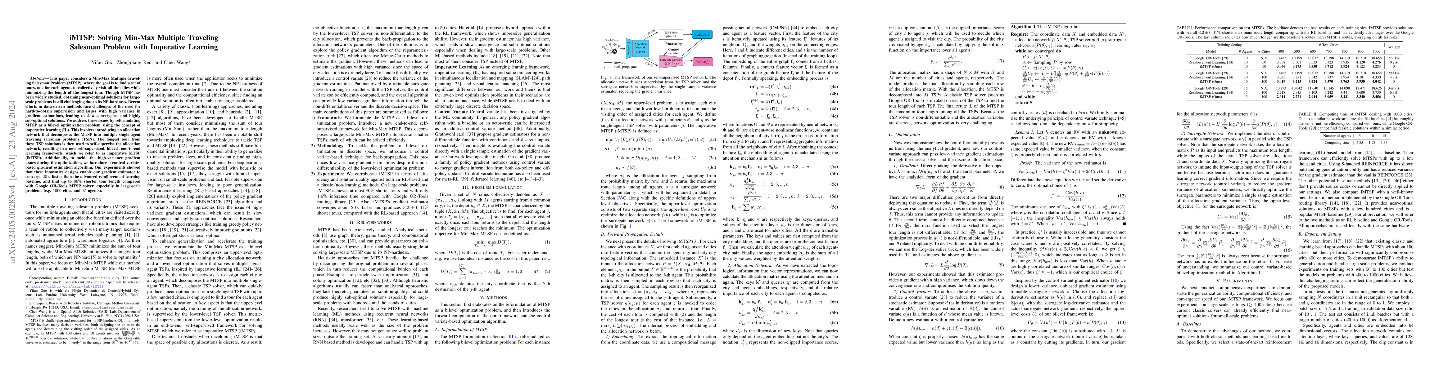 Thumbnail for iMTSP: Solving Min-Max Multiple Traveling Salesman Problem with
  Imperative Learning
