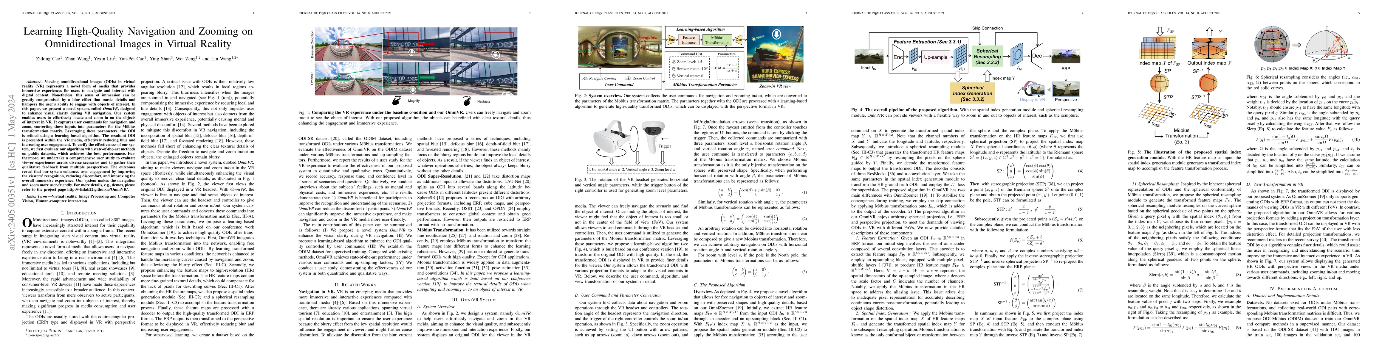 Thumbnail for Learning High-Quality Navigation and Zooming on Omnidirectional Images
  in Virtual Reality