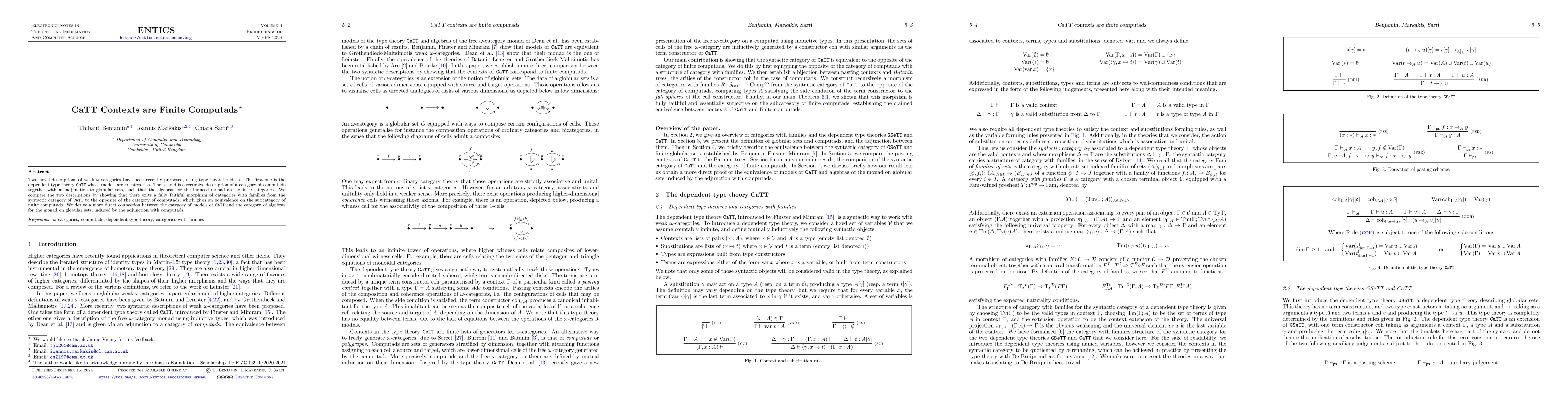Thumbnail for CaTT contexts are finite computads