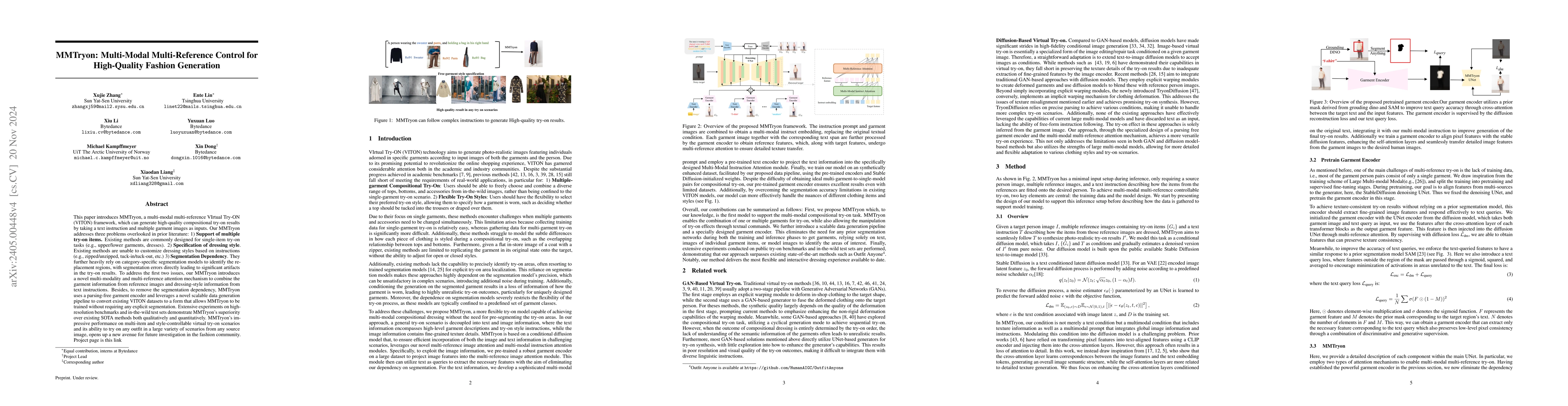 Thumbnail for MMTryon: Multi-Modal Multi-Reference Control for High-Quality Fashion
  Generation