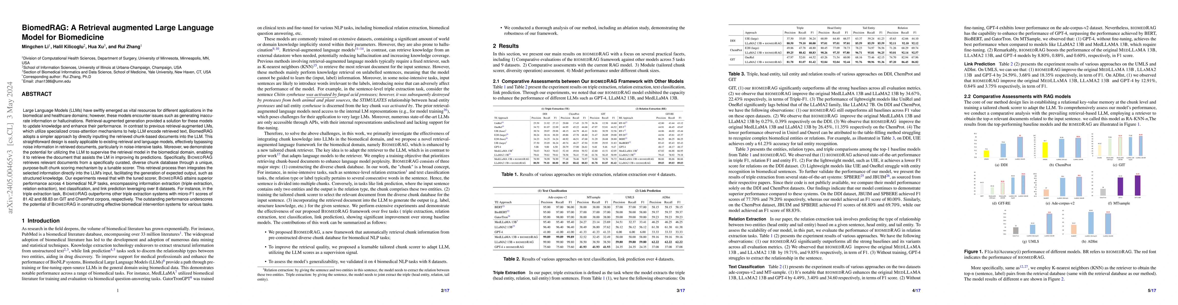 Thumbnail for BiomedRAG: A Retrieval Augmented Large Language Model for Biomedicine
