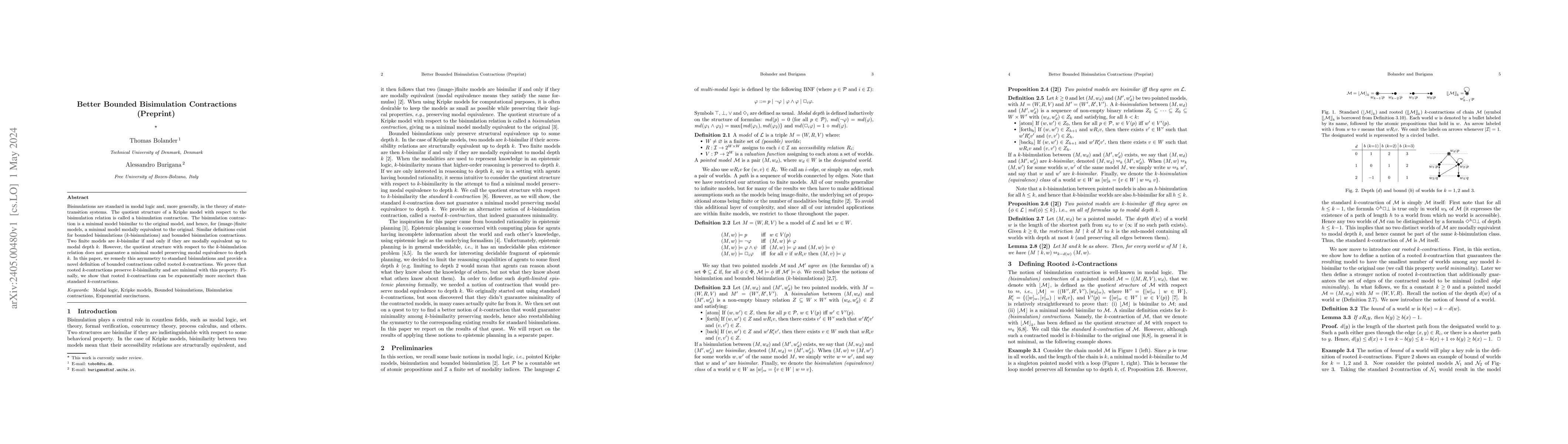 Thumbnail for Better Bounded Bisimulation Contractions (Preprint)