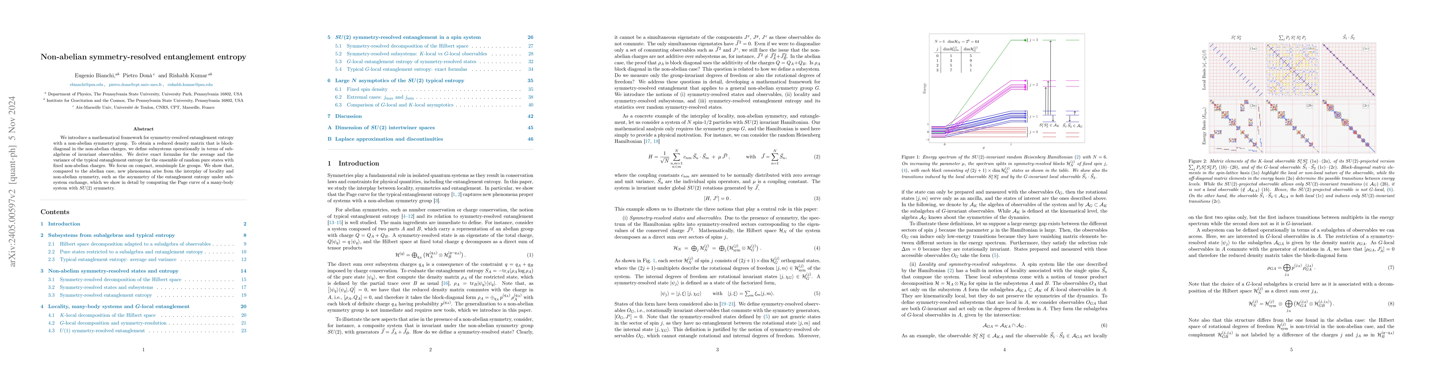 Thumbnail for Non-abelian symmetry-resolved entanglement entropy