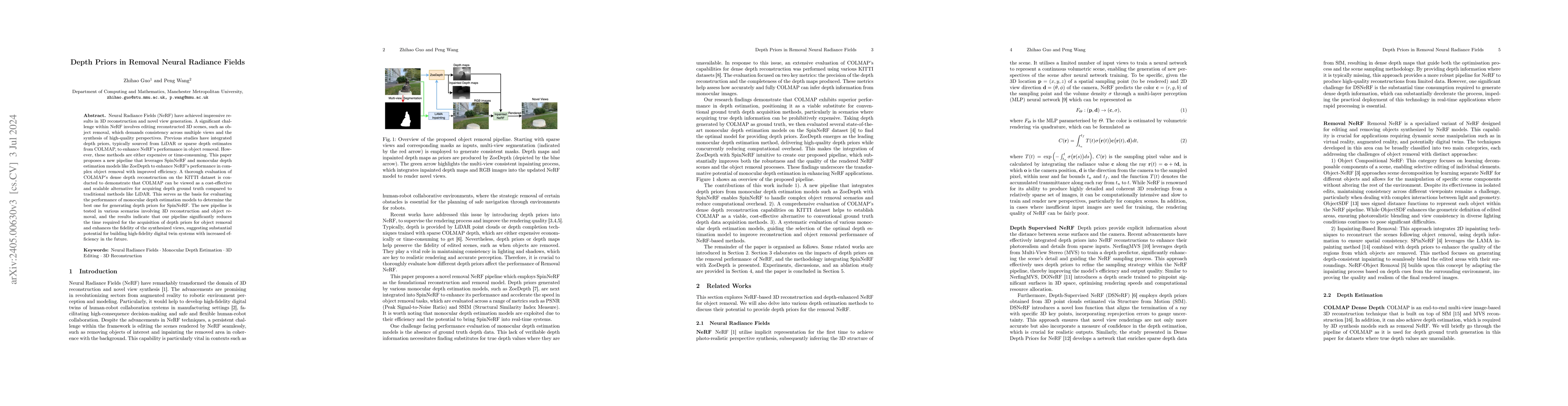 Thumbnail for Depth Priors in Removal Neural Radiance Fields
