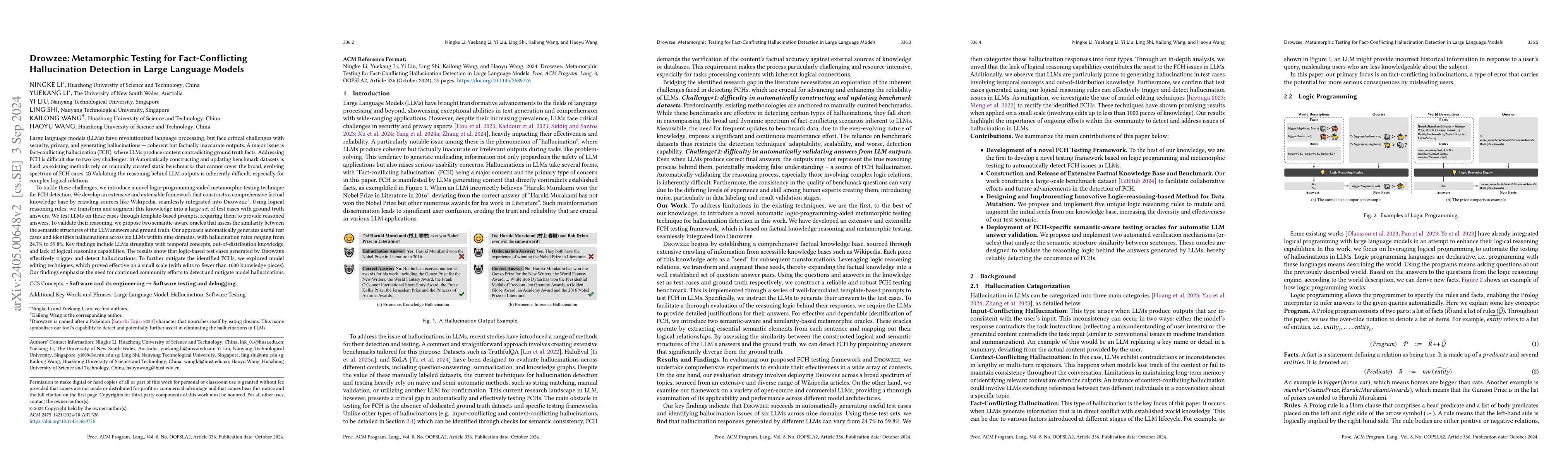 Thumbnail for HalluVault: A Novel Logic Programming-aided Metamorphic Testing
  Framework for Detecting Fact-Conflicting Hallucinations in Large Language
  Models