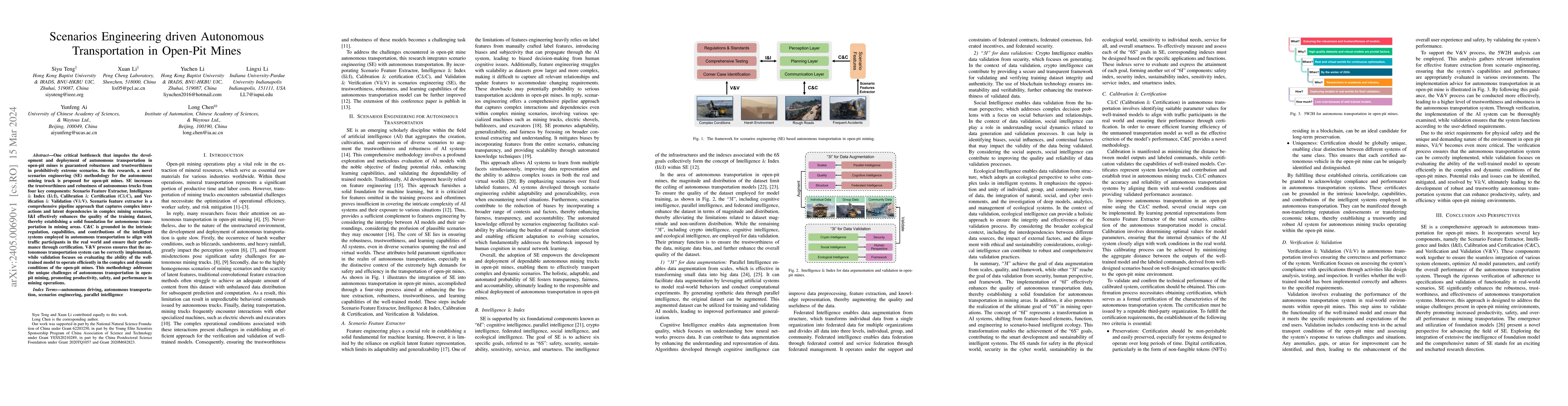Thumbnail for Scenarios Engineering driven Autonomous Transportation in Open-Pit Mines