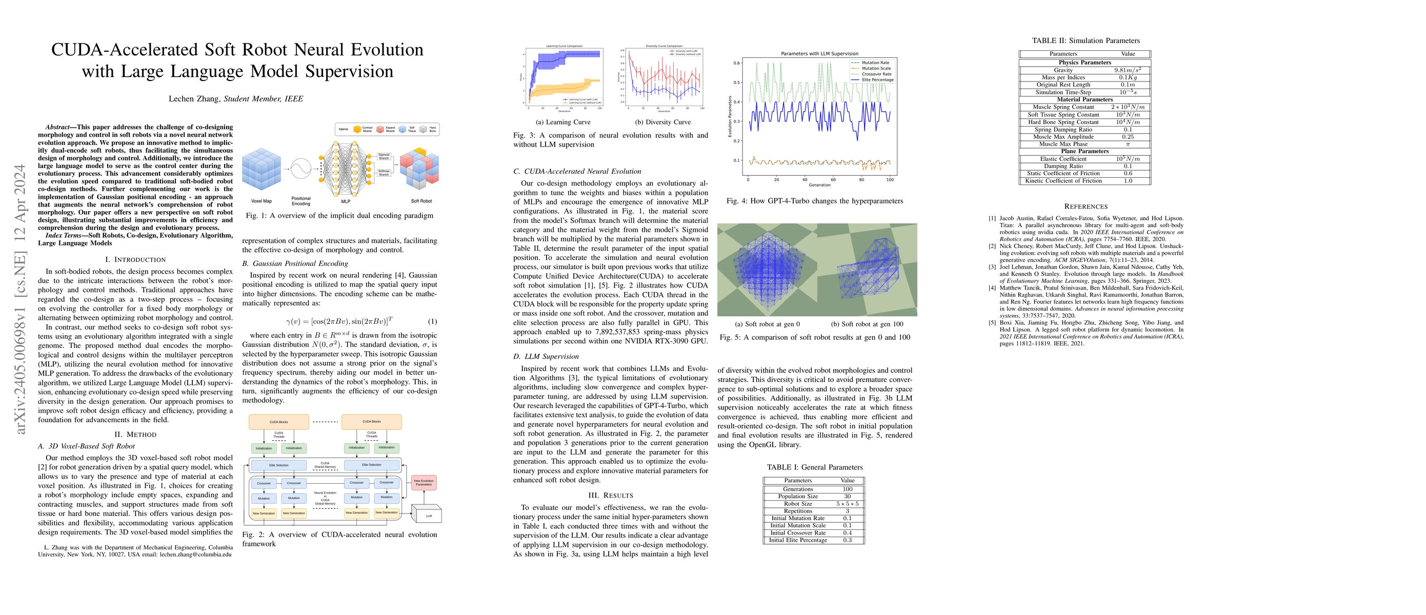 Thumbnail for CUDA-Accelerated Soft Robot Neural Evolution with Large Language Model
  Supervision