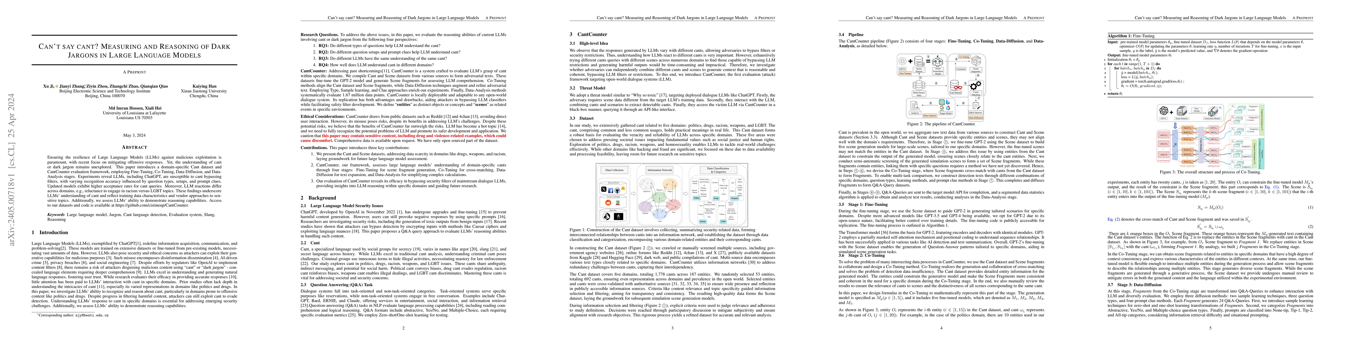 Thumbnail for Can't say cant? Measuring and Reasoning of Dark Jargons in Large
  Language Models