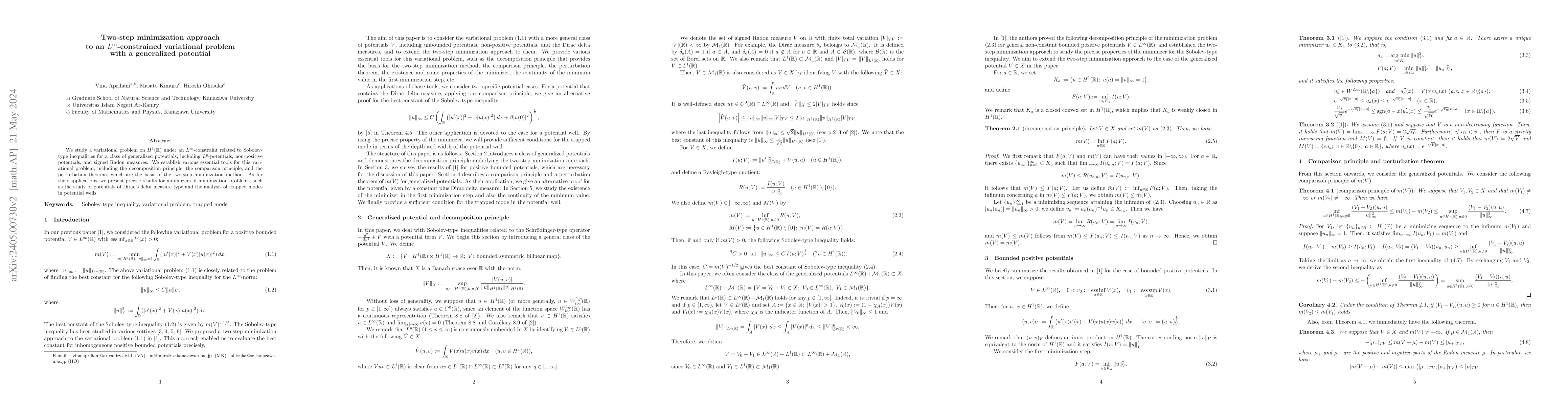 Thumbnail for Two-step minimization approach to an $L^\infty$-constrained variational
  problem with a generalized potential