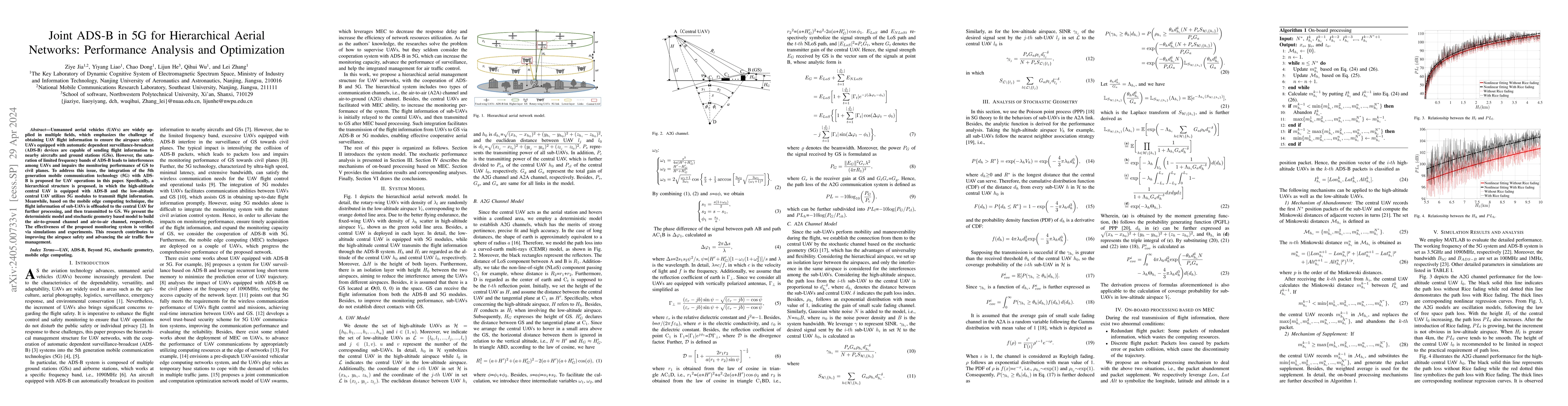 Thumbnail for Joint ADS-B in 5G for Hierarchical Aerial Networks: Performance Analysis
  and Optimization