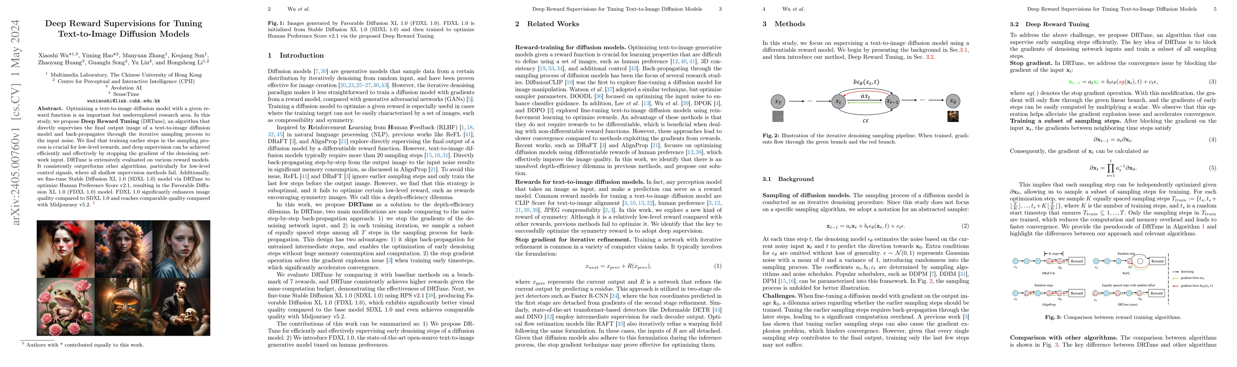 Thumbnail for Deep Reward Supervisions for Tuning Text-to-Image Diffusion Models