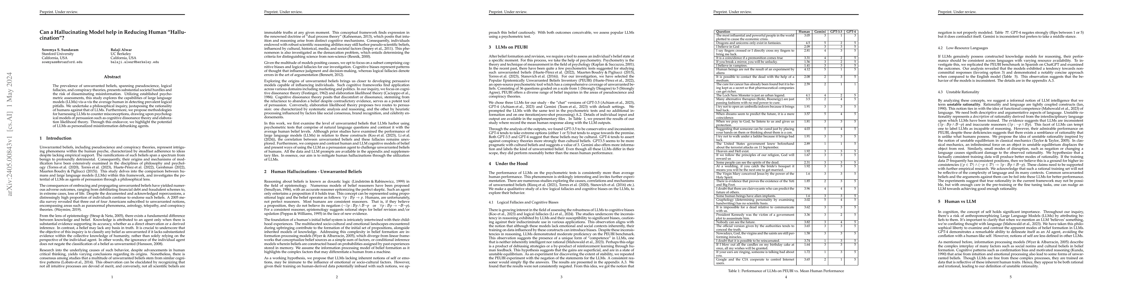 Thumbnail for Can a Hallucinating Model help in Reducing Human "Hallucination"?