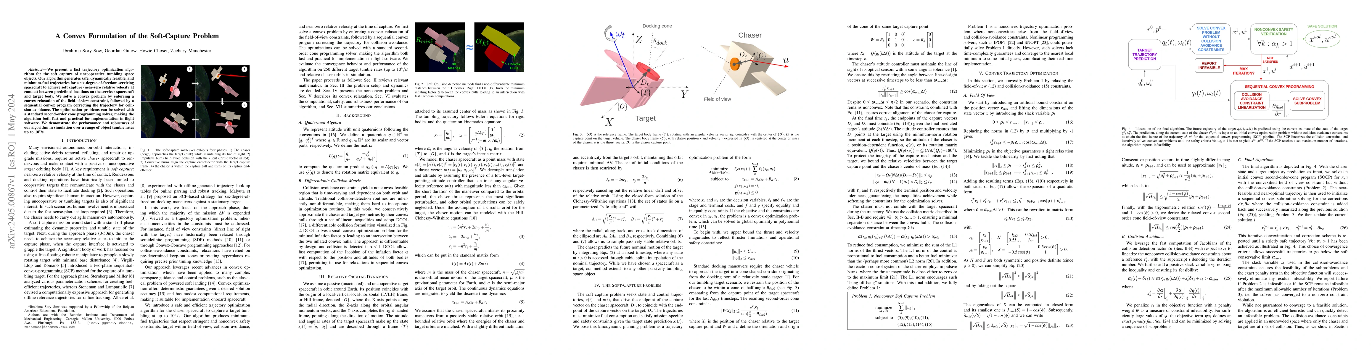 Thumbnail for A Convex Formulation of the Soft-Capture Problem