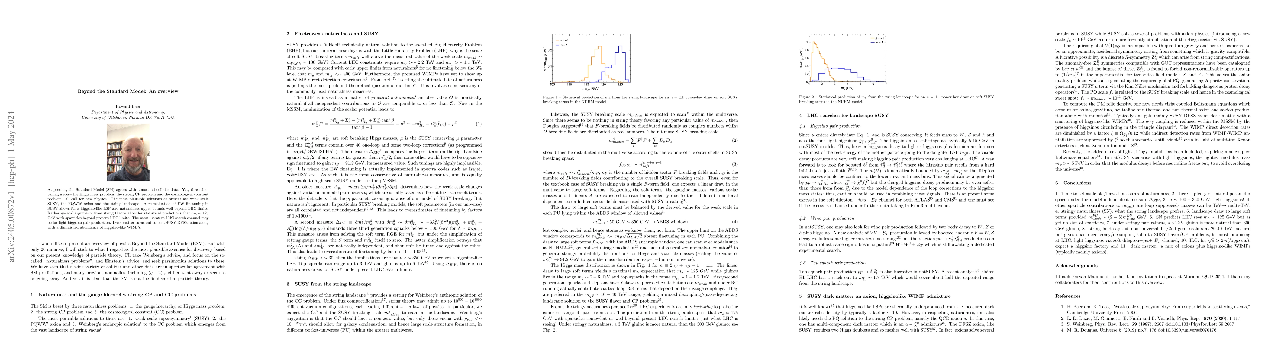 Thumbnail for Beyond the Standard Model: An overview