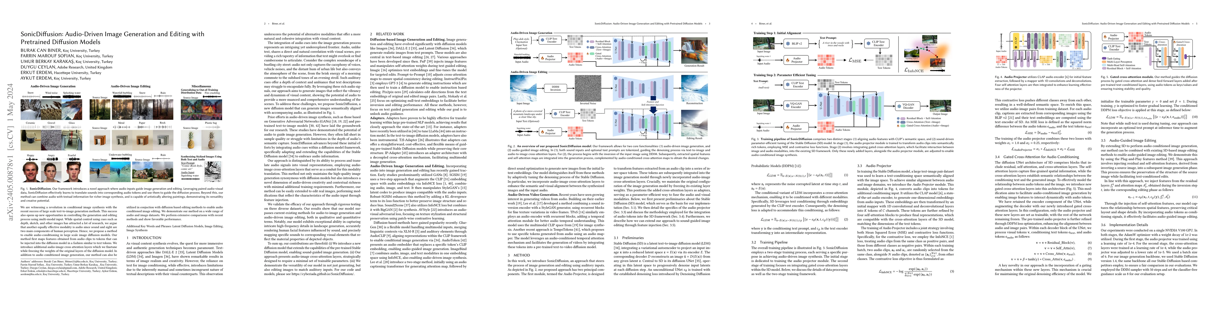 Thumbnail for SonicDiffusion: Audio-Driven Image Generation and Editing with
  Pretrained Diffusion Models