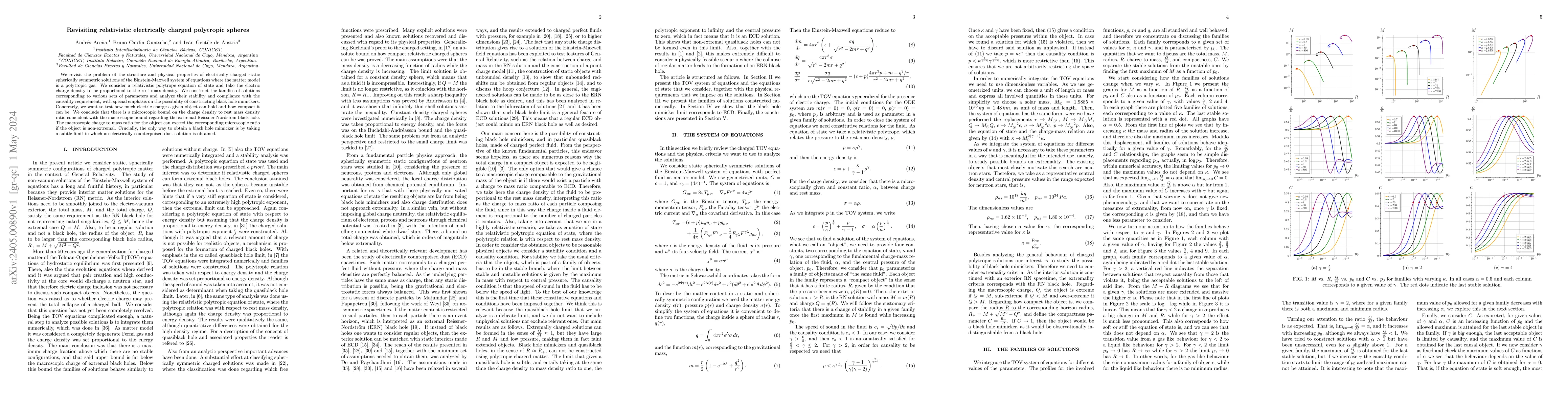 Thumbnail for Revisiting relativistic electrically charged polytropic spheres