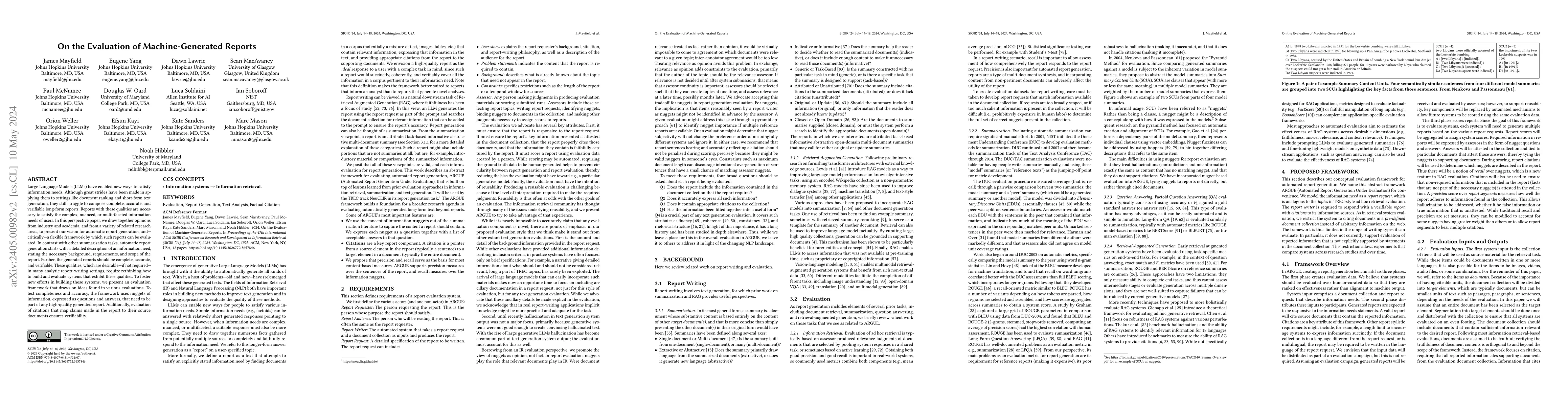 Thumbnail for On the Evaluation of Machine-Generated Reports