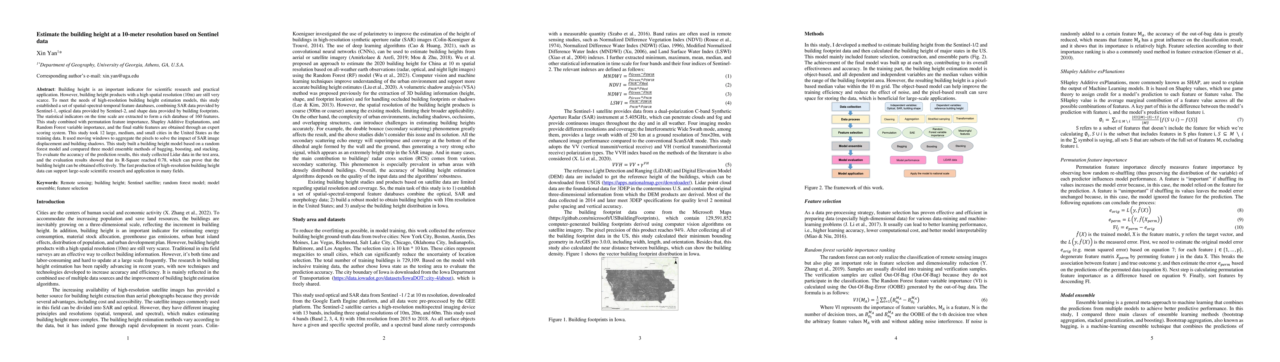 Thumbnail for Estimate the building height at a 10-meter resolution based on Sentinel
  data