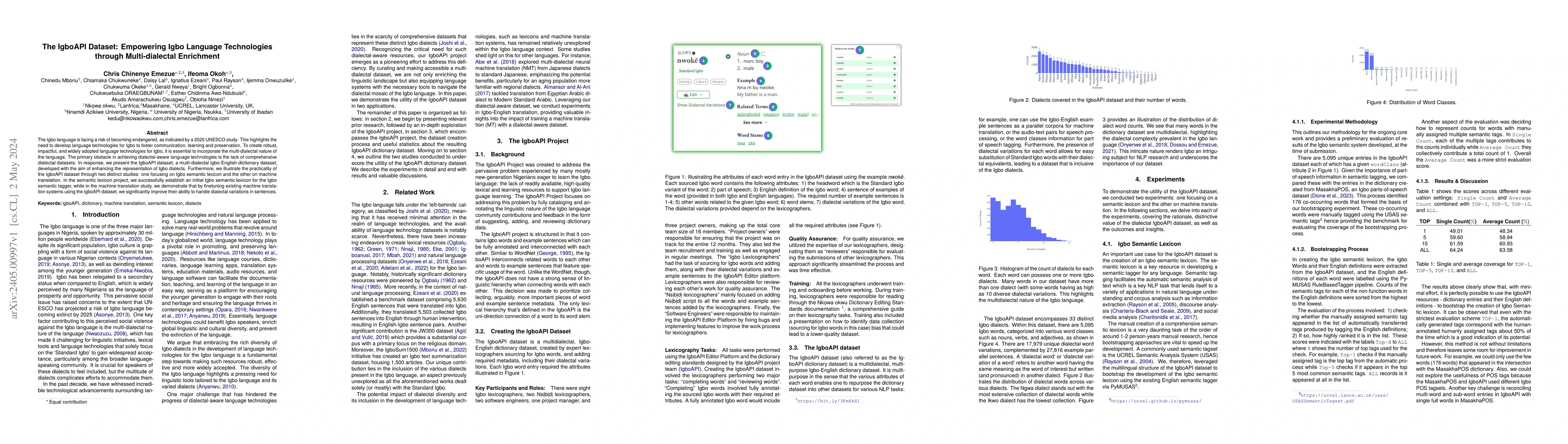 Thumbnail for The IgboAPI Dataset: Empowering Igbo Language Technologies through
  Multi-dialectal Enrichment