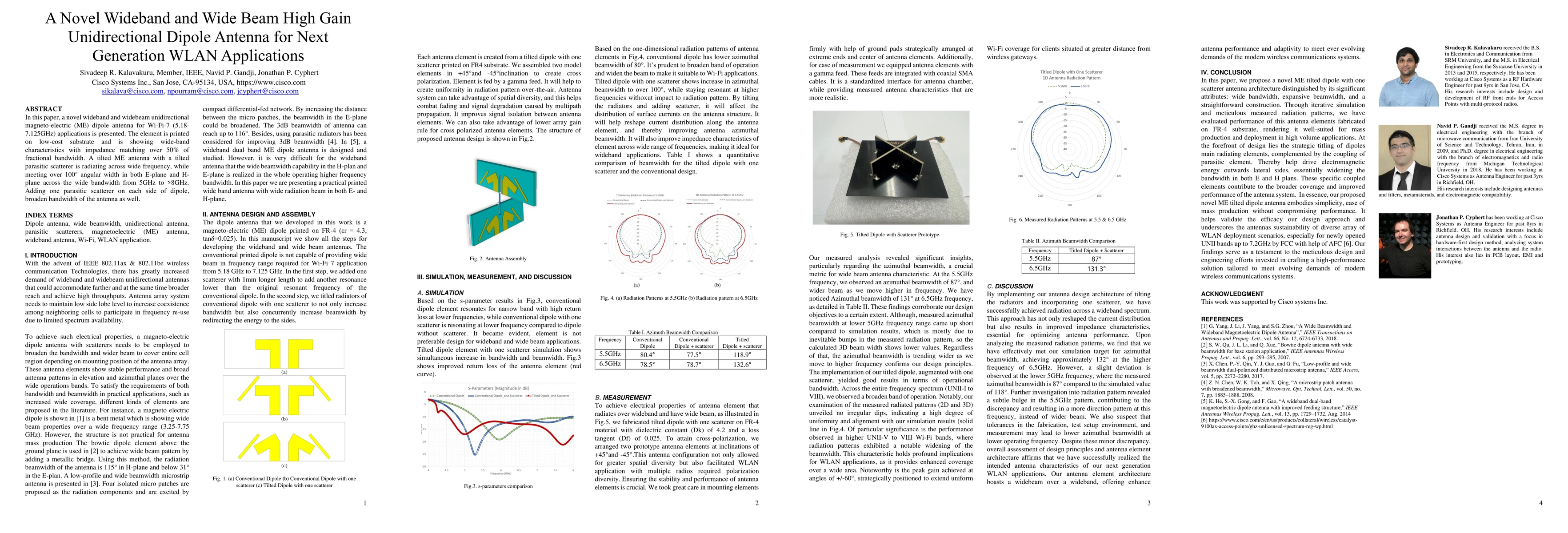 Thumbnail for A Novel Wideband and Wide Beam High Gain Unidirectional Dipole Antenna
  for Next Generation WLAN Applications