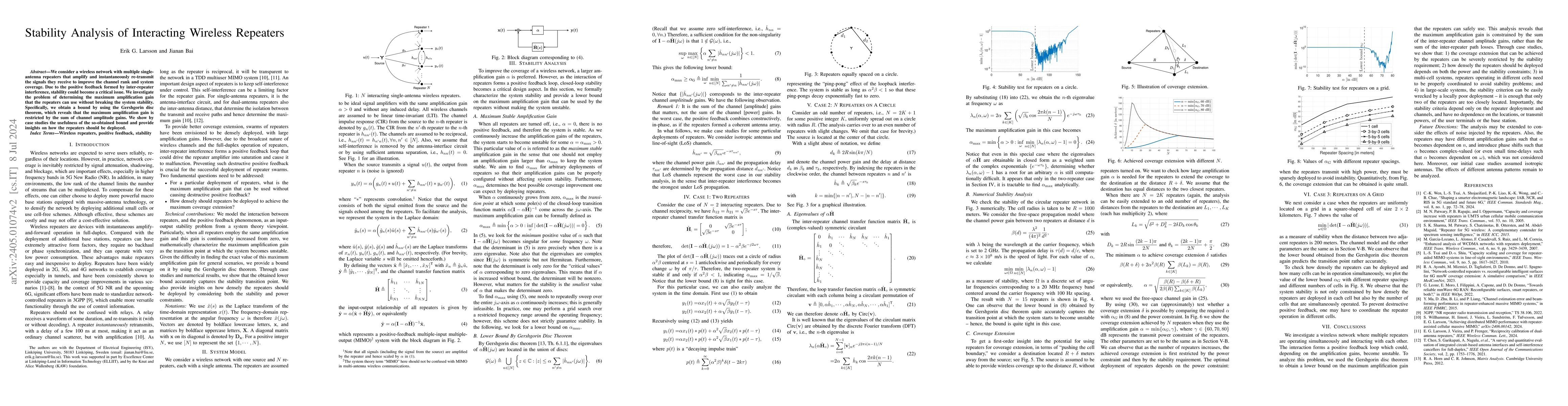Thumbnail for Stability Analysis of Interacting Wireless Repeaters