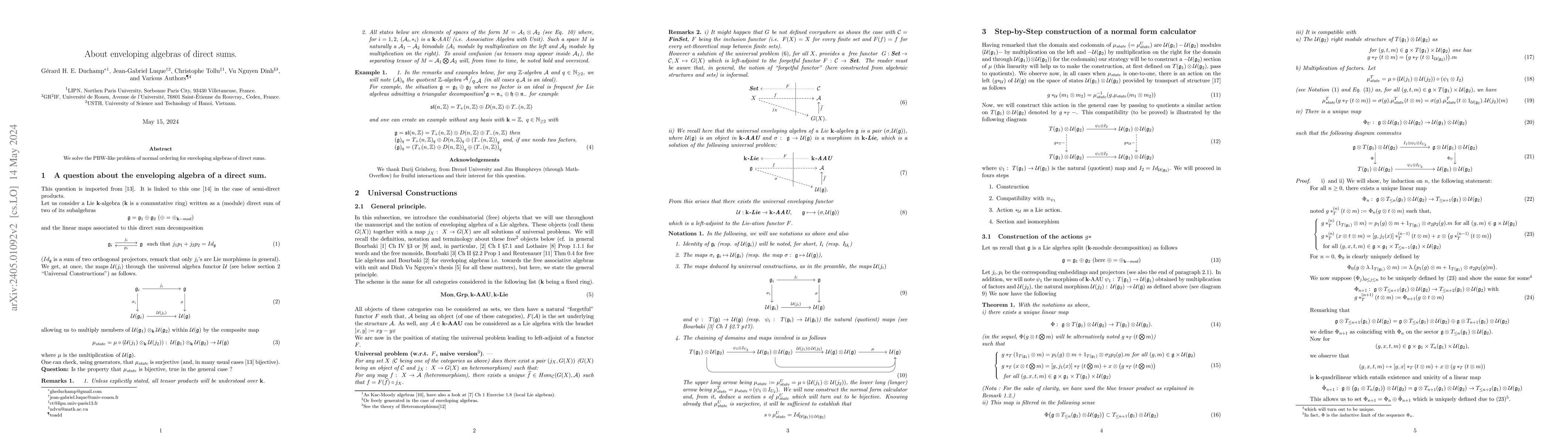 Thumbnail for About enveloping algebras of direct sums