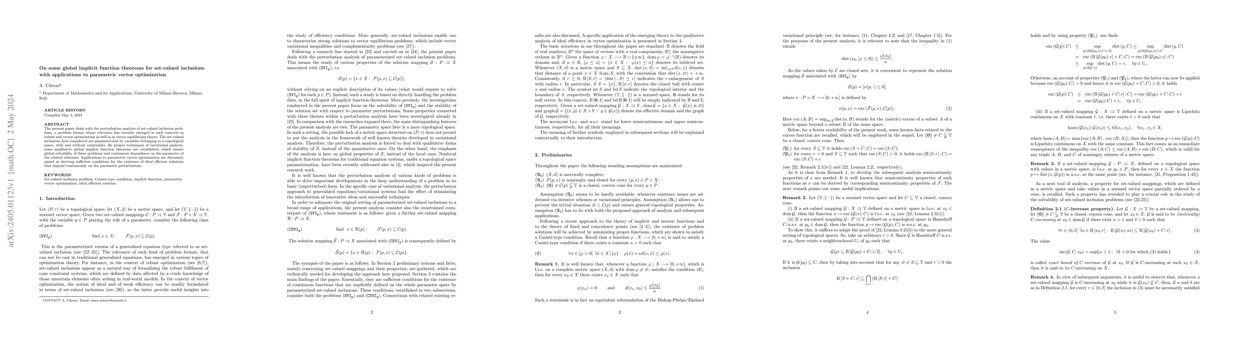 Thumbnail for On some global implicit function theorems for set-valued inclusions with
  applications to parametric vector optimization