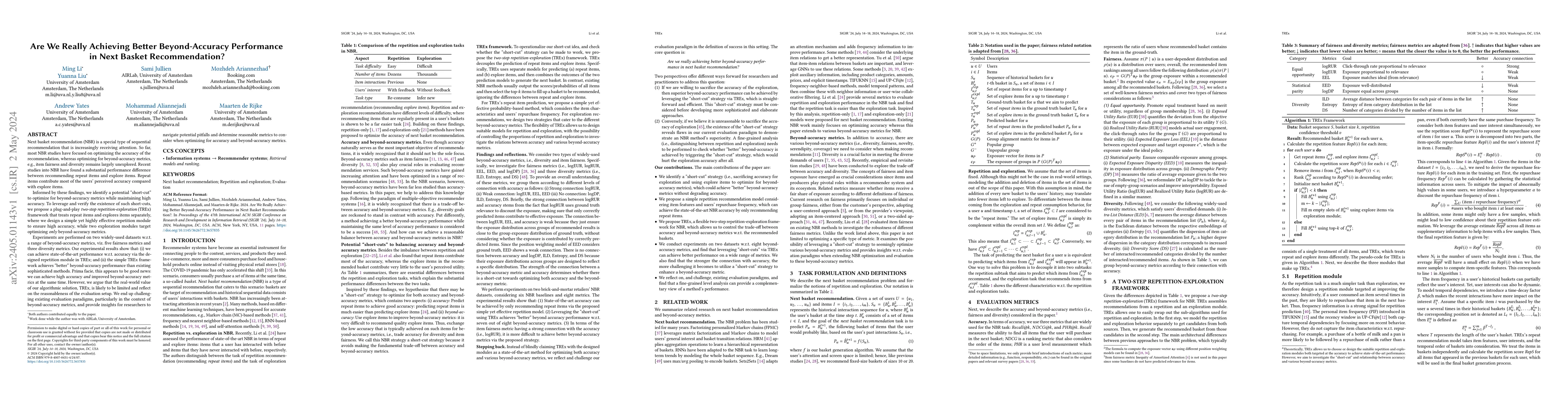 Thumbnail for Are We Really Achieving Better Beyond-Accuracy Performance in Next
  Basket Recommendation?