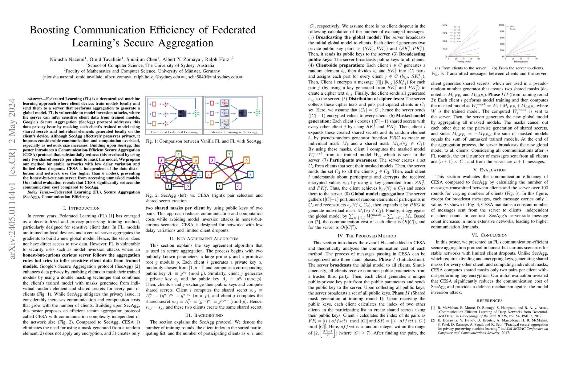 Thumbnail for Boosting Communication Efficiency of Federated Learning's Secure
  Aggregation